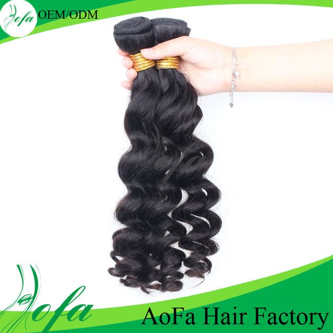 Guangzhou Aofa 7A Grade Body Wave Brazilian Human Hair Weft Virgin Hair Extension